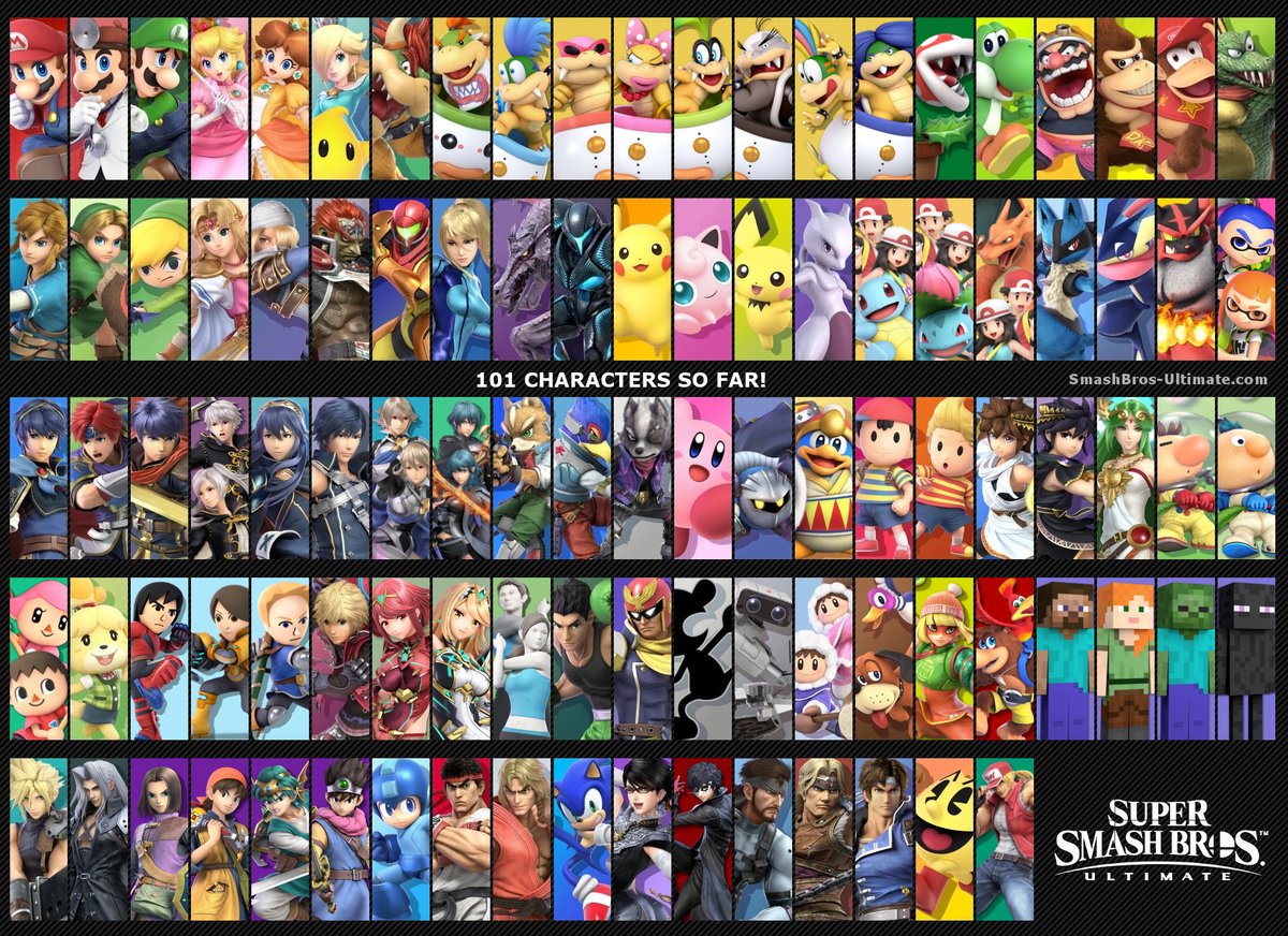 smash ultimate roster by franchise